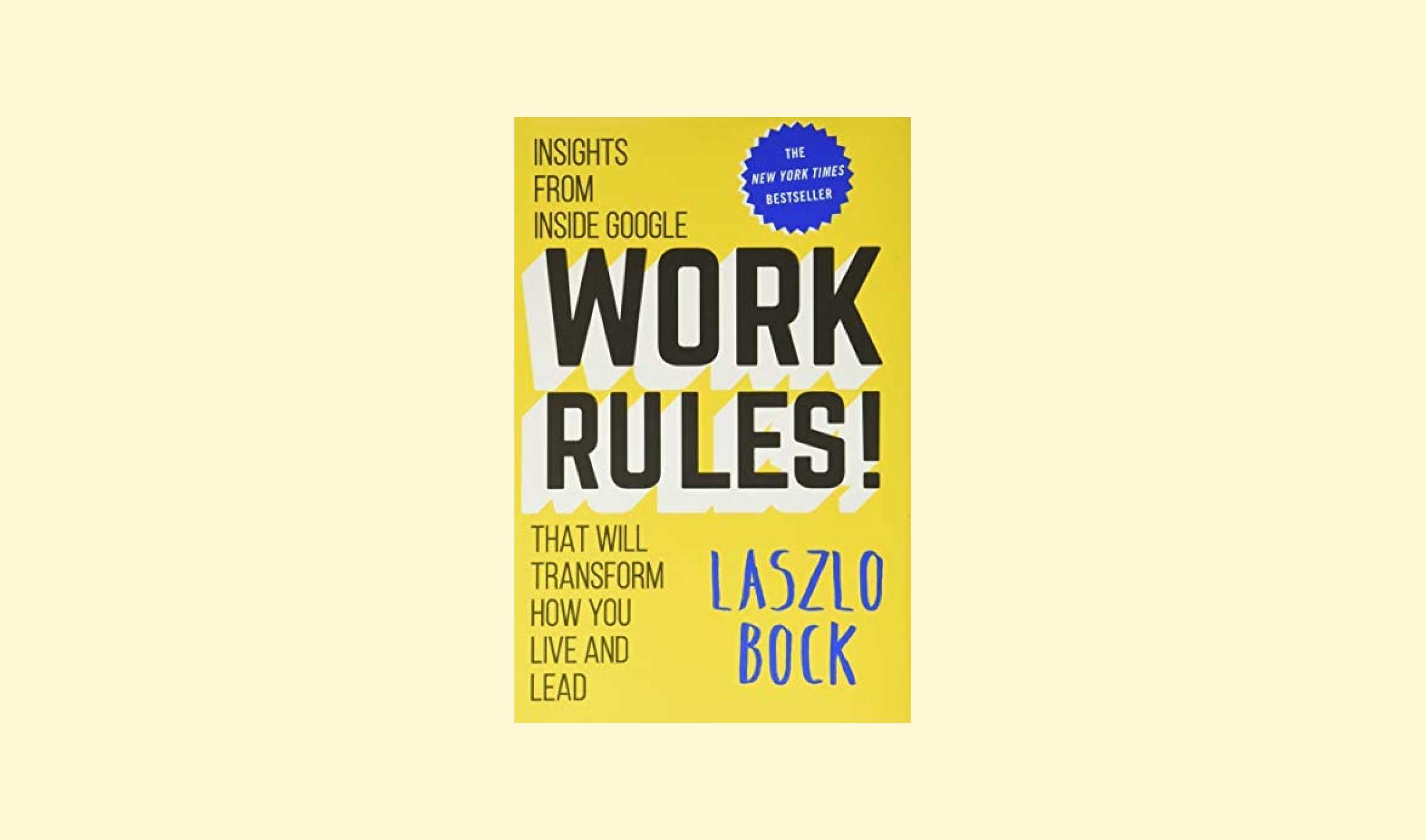 Work rules book cover