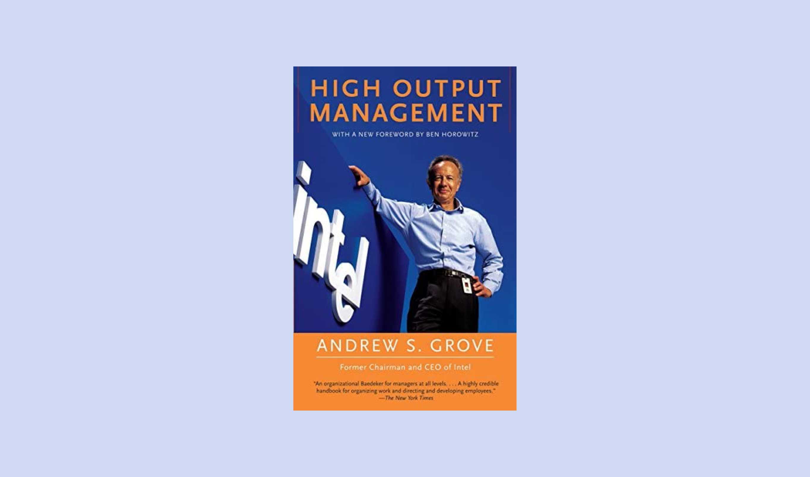 High output management book cover