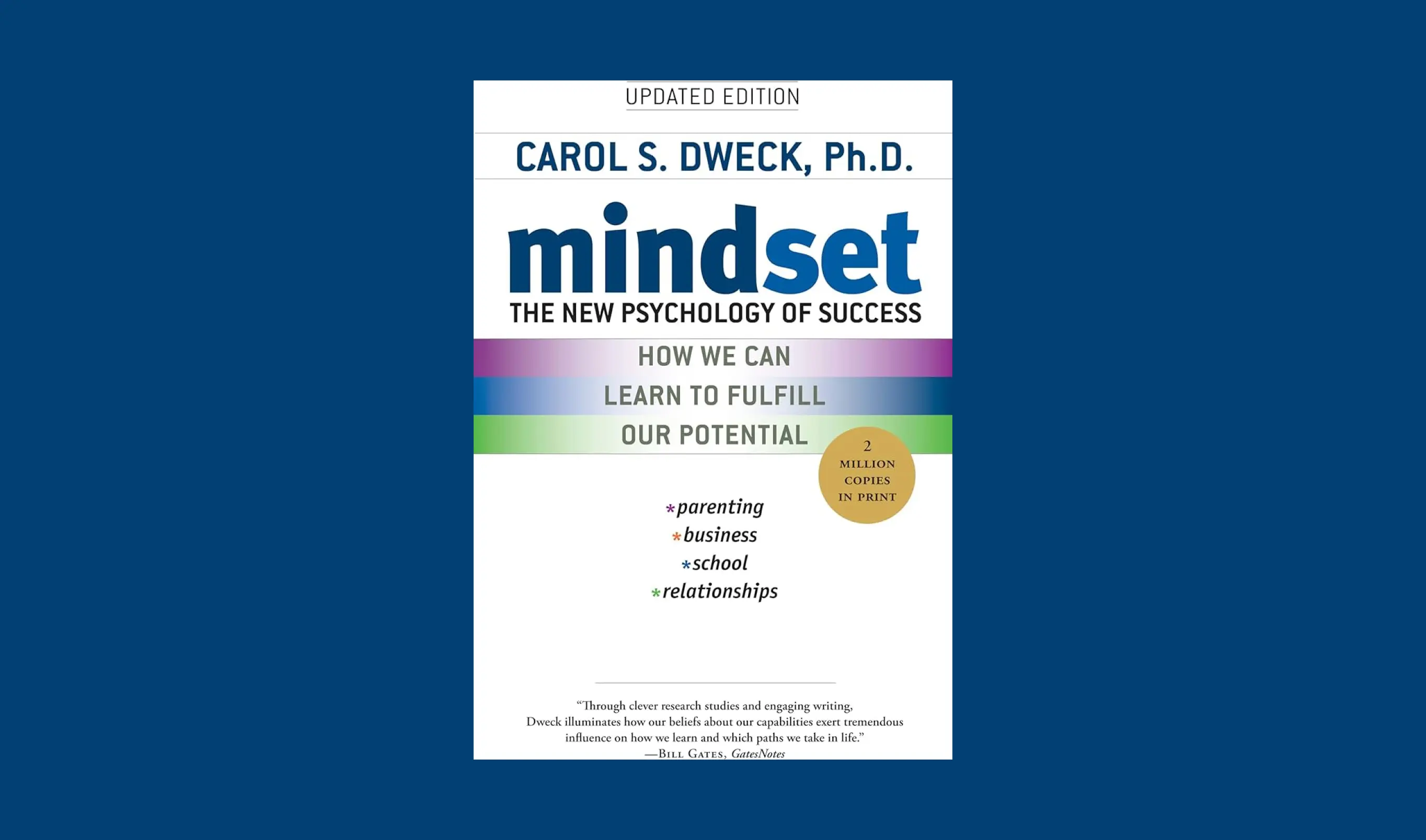Cover of Mindset: The New Psychology of Success by Carol S. Dweck