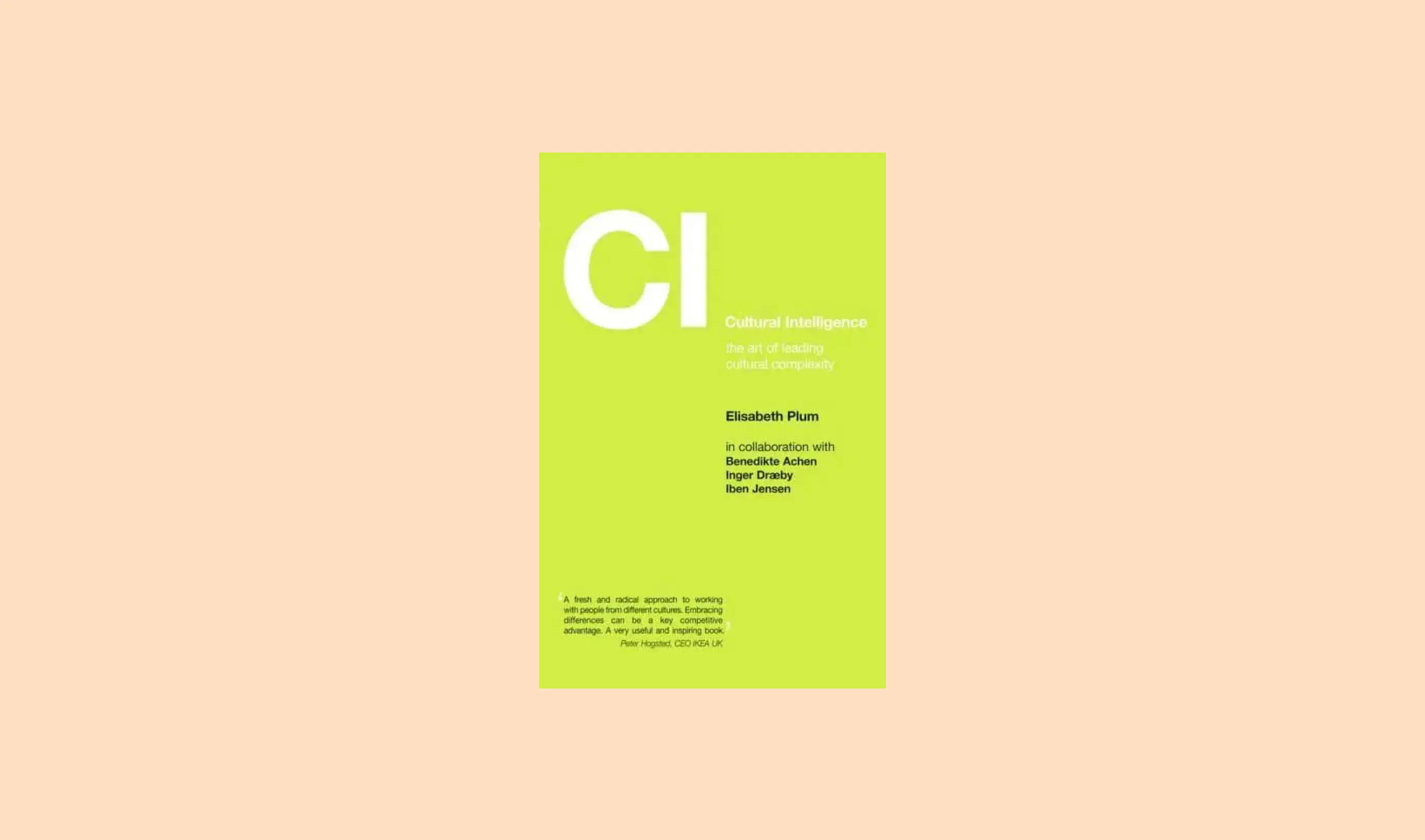 Cover of Cultural Intelligence by Elizabeth Plum