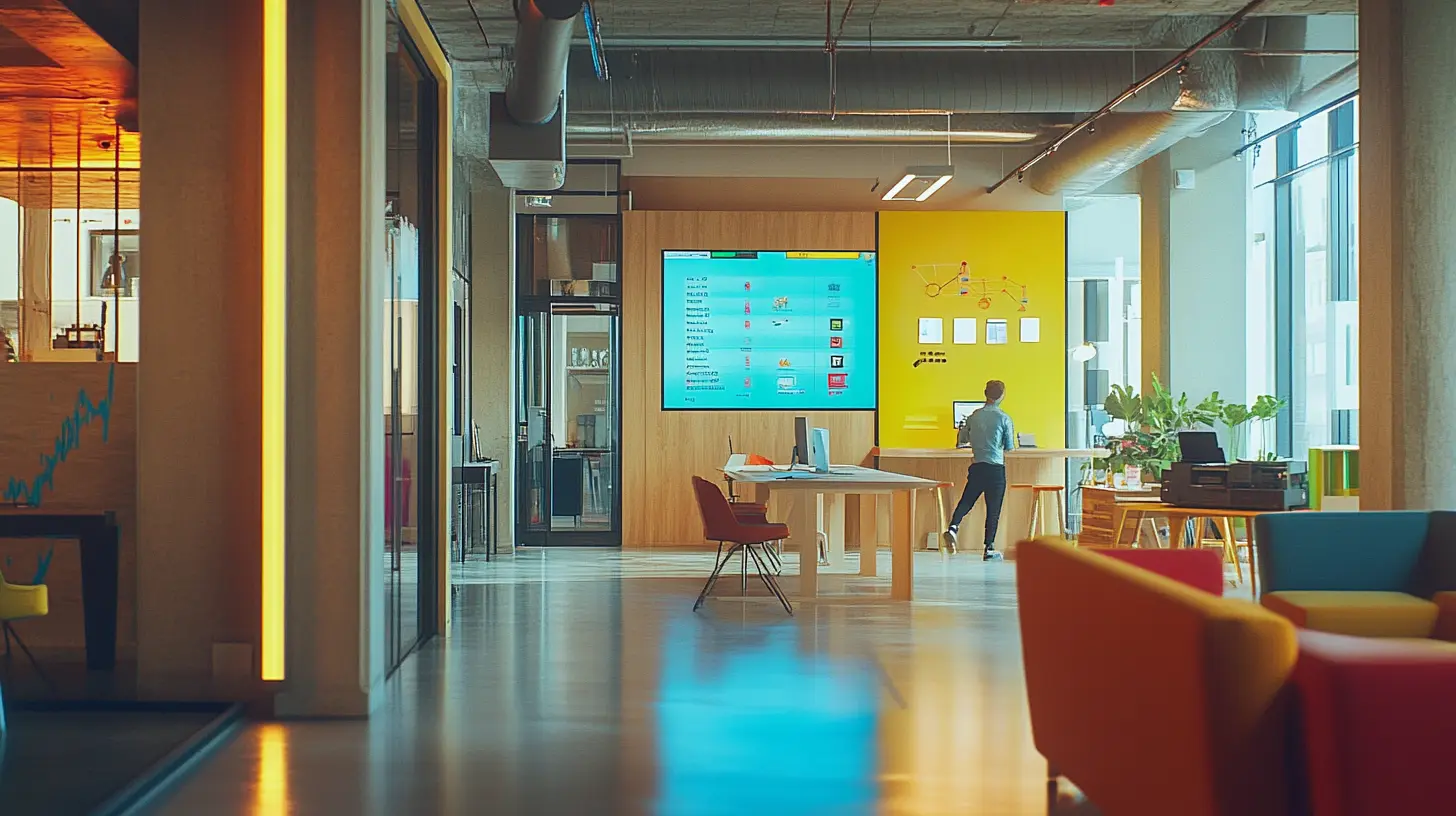 illustration of office environment 
